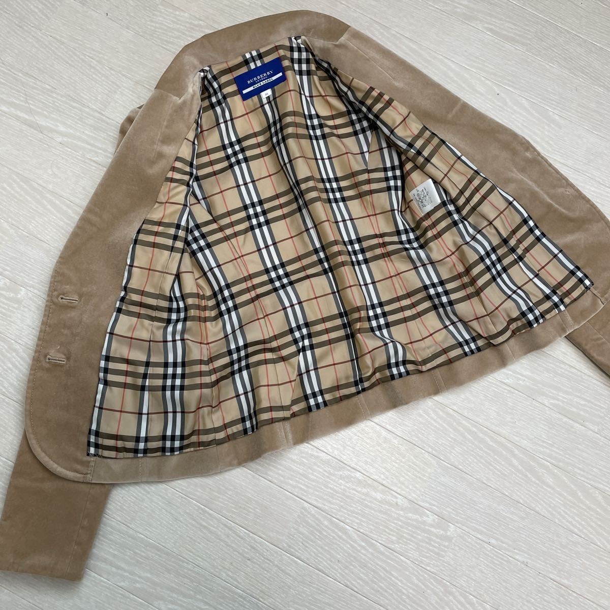 バーバリー Burberry 女の子 160 卒服 ベロア セットアップ 卒業式