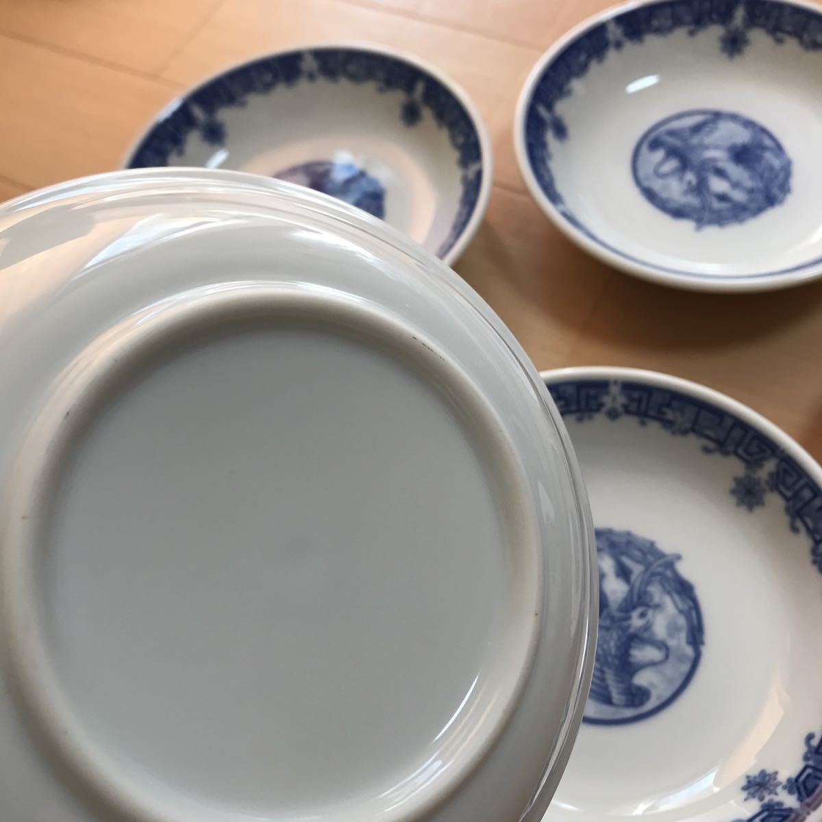 食器 中華食器 取り皿 取皿 小皿に 陶器   雷紋柄 らいもん 5客セット プレートa52の画像4