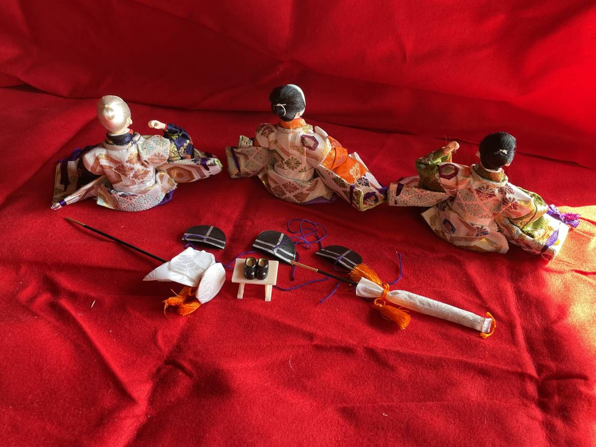 『雛人形 ひな祭り』仕丁 三人 日本伝統人形 ひな人形 _画像5