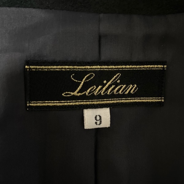 #wnc レリアン Leilian パンツスーツ セットアップ 9 グレー カシミヤ混 チェック レディース [775539]_画像9