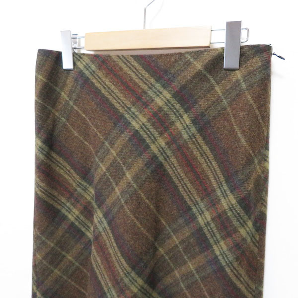 #wnc Ralph Lauren RalphLauren юбка 7 светло-коричневый тон проверка женский [791865]