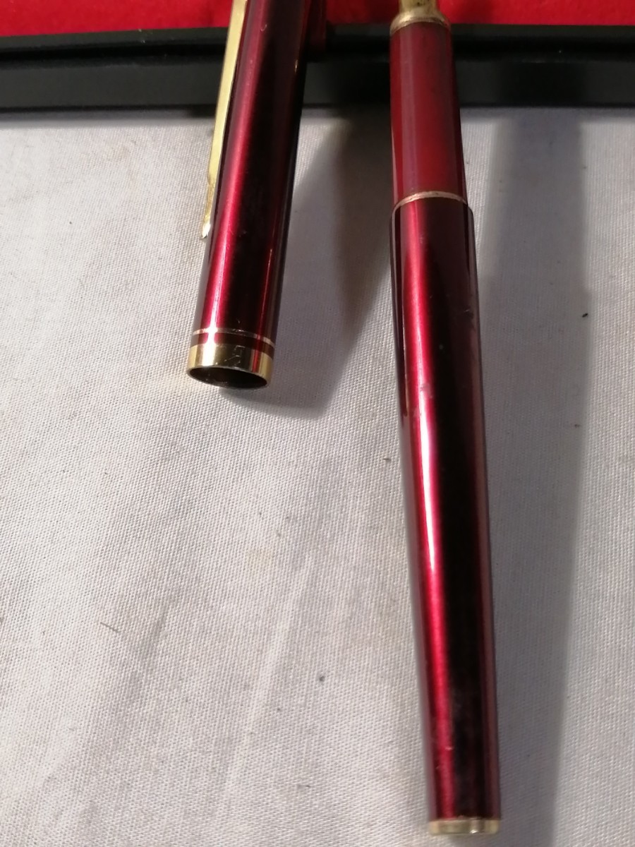 万年筆　三本　昭和初期~1970年代　[IDEAL PEN] [KINSIN ] 　ペンテル　ケースPILOT 万年筆　文具　筆記具　インク　ペン　17B30h2_画像9