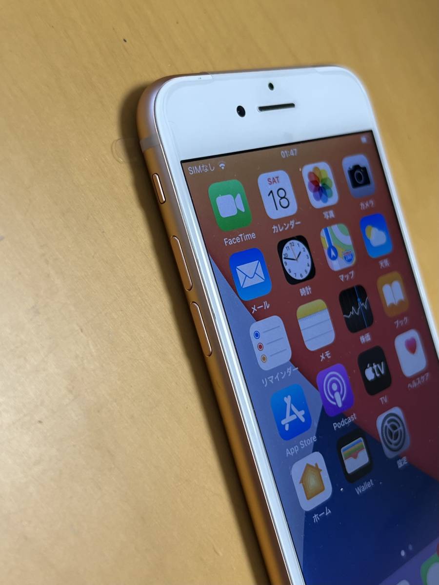 新品 未使用 国内SIMフリー Apple iPhone8 64GB ゴールド A1906 格安SIM使用可能の画像6