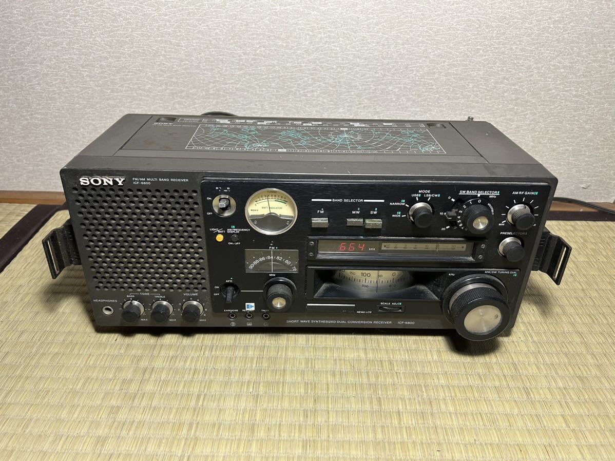 SONY ソニー ICF-6800・FM/MW/SW 31BAND RECEIVER・BCLラジオ・バンド