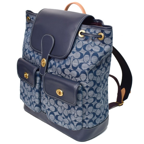 コーチ バッグ COACH シャンブレー カーフレザー シグネチャー