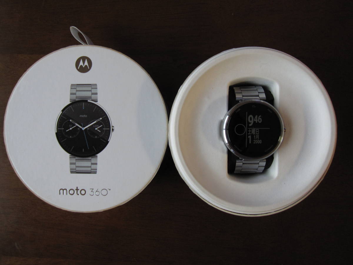  Motorola moto360 stylish design smart watch box attaching operation verification ending stainless steel metal breath 