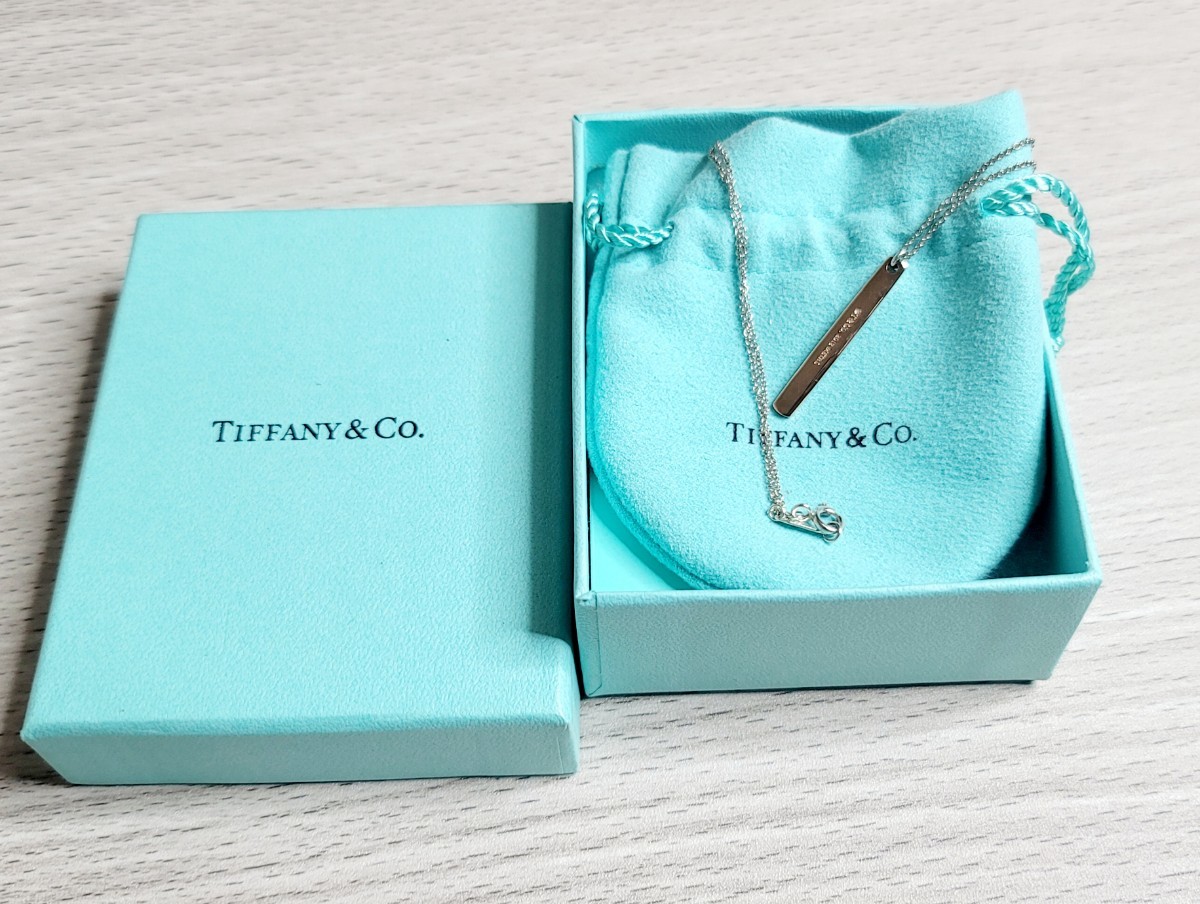 【TIFFANY&Co. 】ティファニー ネックレス バー 1837 ルベドメタル 美品