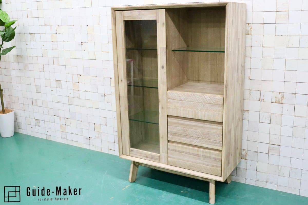 【500円引きクーポン】 カップボード 食器棚 GMFK824○北欧スタイル 飾り棚 モモナチュラル 検)unico ※配送条件有り 展示品 シャビーシック アカシア材 食器棚 【500円引きクーポン】 カップボード 食器棚 GMFK824○北欧スタイル 飾り棚 モモナチュラル 検)unico ※配送条件有り 展示品 シャビーシック アカシア材 食器棚