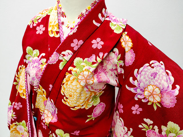 { Kyoto один блестящий .}[1000 иен ~][ кимоно ]. костюм магазин ликвидация товар "Семь, пять, три" женщина .7 лет 4 ..10 позиций комплект L211029-13