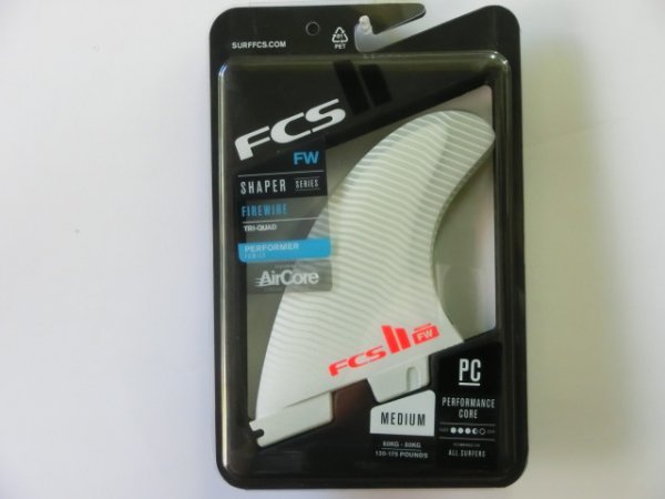 ◆ FCS2 超軽量 Air Core PC製 FWフィン Firewire Mサイズ 5フィンセット 白 エアコア ファイヤーワイヤー 新品未使用