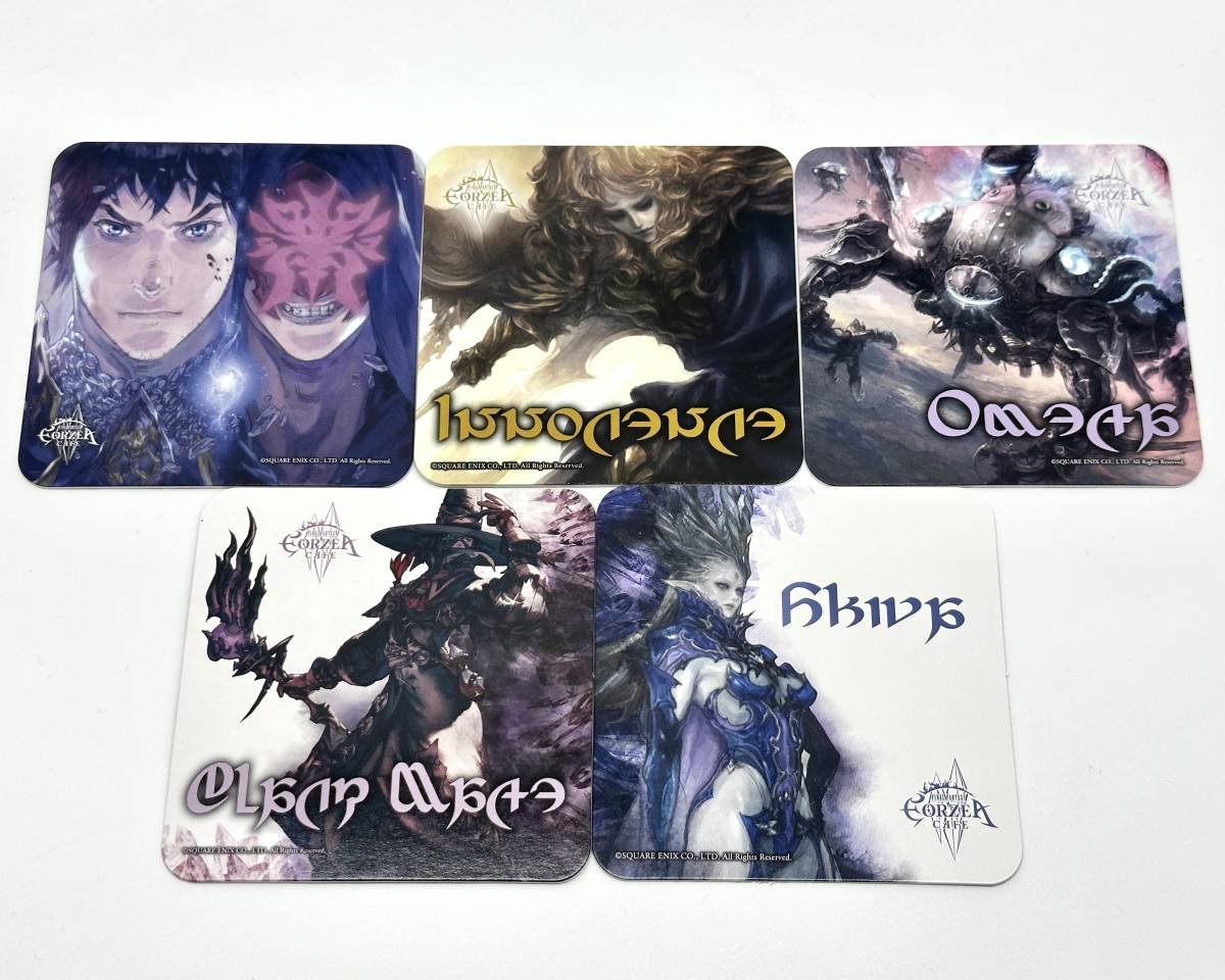 ファイナルファンタジー エオルゼアカフェ コースター 5種セット FF14