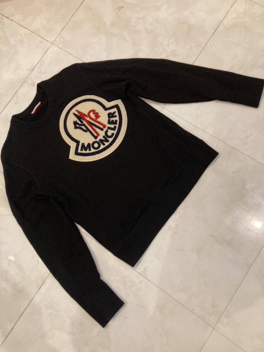 美品】モンクレール MONCLER スウェット サイズXS トレーナー ブラック