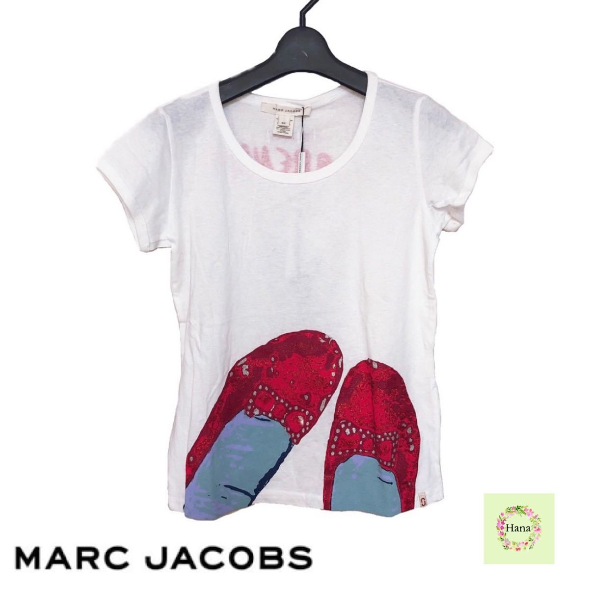 [ new goods ] certainty regular goods MARC JACOBS Mark Jacobs T-shirt white lady's 