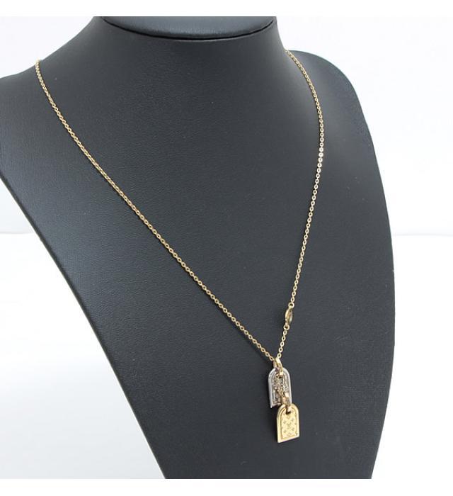 ルイヴィトン LOUIS VUITTON モノグラム ナノグラム ネックレス