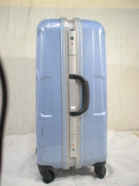 1660 水色 TSAロック付 鍵付 スーツケース キャリケース 旅行用 ビジネストラベルバックの画像2