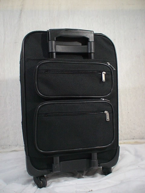 2216 黒色 鍵付き スーツケース キャリケース 旅行用 ビジネストラベル