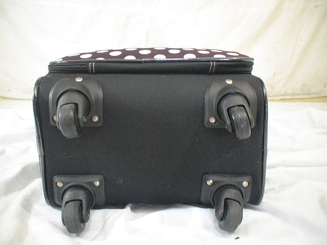 1740　ATSUKI ONISHI　茶色ドット　スーツケース　キャリケース　旅行用　ビジネストラベルバック_画像5