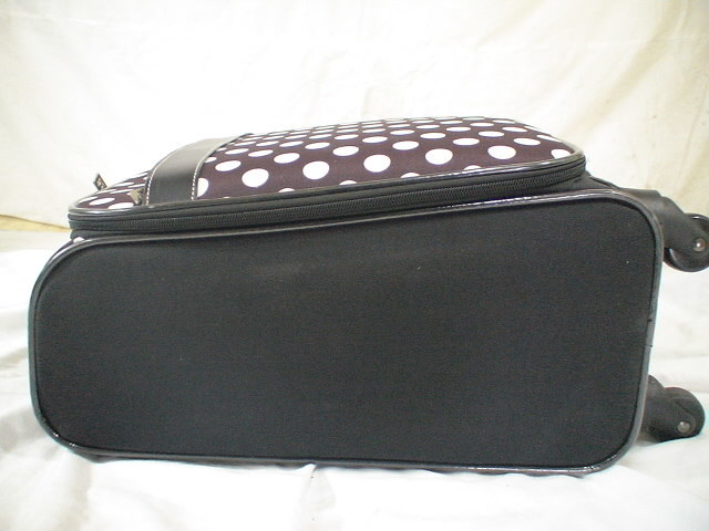 1740　ATSUKI ONISHI　茶色ドット　スーツケース　キャリケース　旅行用　ビジネストラベルバック_画像6