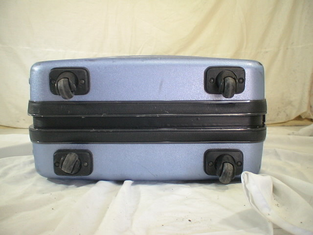 1780　サムソナイト　青　鍵付　スーツケース　キャリケース　旅行用　ビジネストラベルバック_画像5