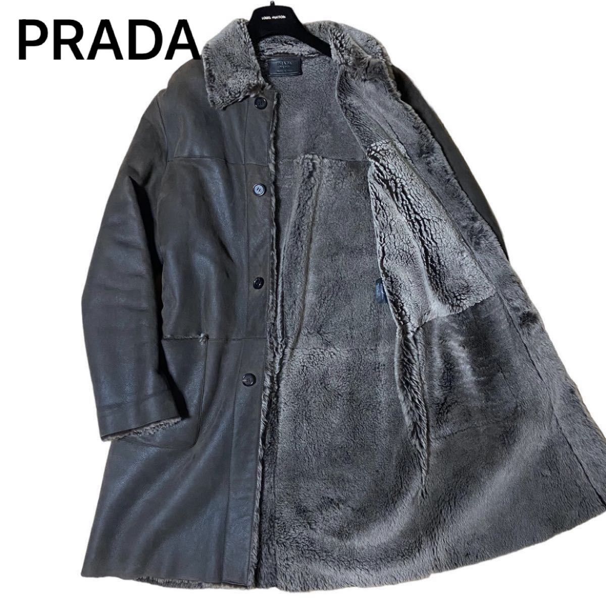 定価80万円超】PRADA プラダ ムートンコート ヴィンテージ 一点物