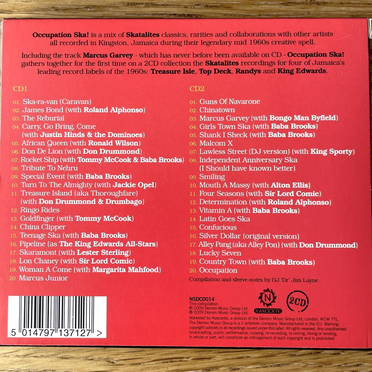 2CD VA/Occupation Ska! The Very Best Of Skatalites スカ rocksteady reggae studio one treasure isle trojan gaz roland alphonso|代購幫 ROLAND ALPHONSO SKA-RA-VAN スカ SKA レゲエ