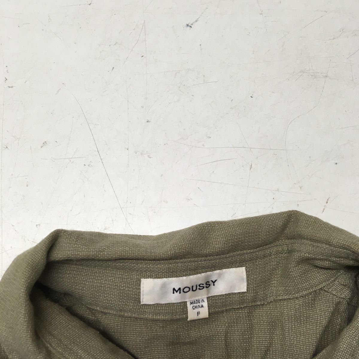 送料無料★MOUSSY マウジー★長袖シャツ トップス★カーキ★フリーサイズ#50324see_画像2