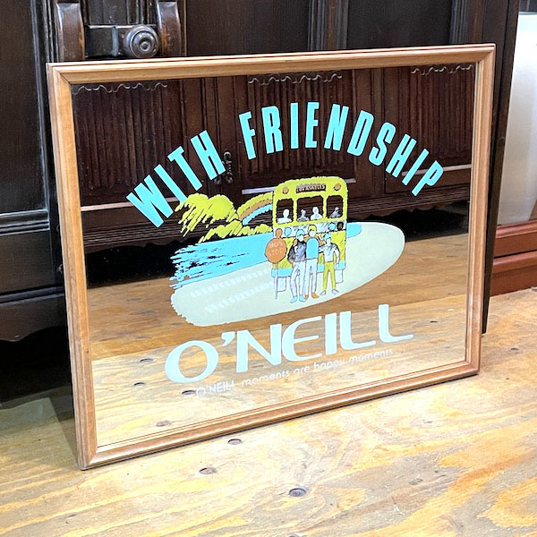 専門ショップ ビンテージ パブミラー O'NEILL サーフボードブランド