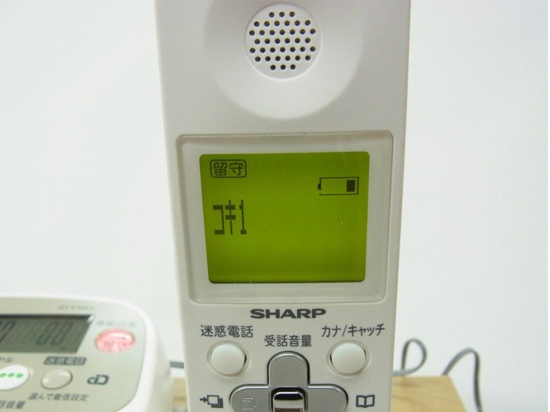 ★SHARP/シャープ★ デジタルコードレス電話機 JD-V32CL ホワイト 子機１台付き 2007年製 ★ USED 良品_画像7
