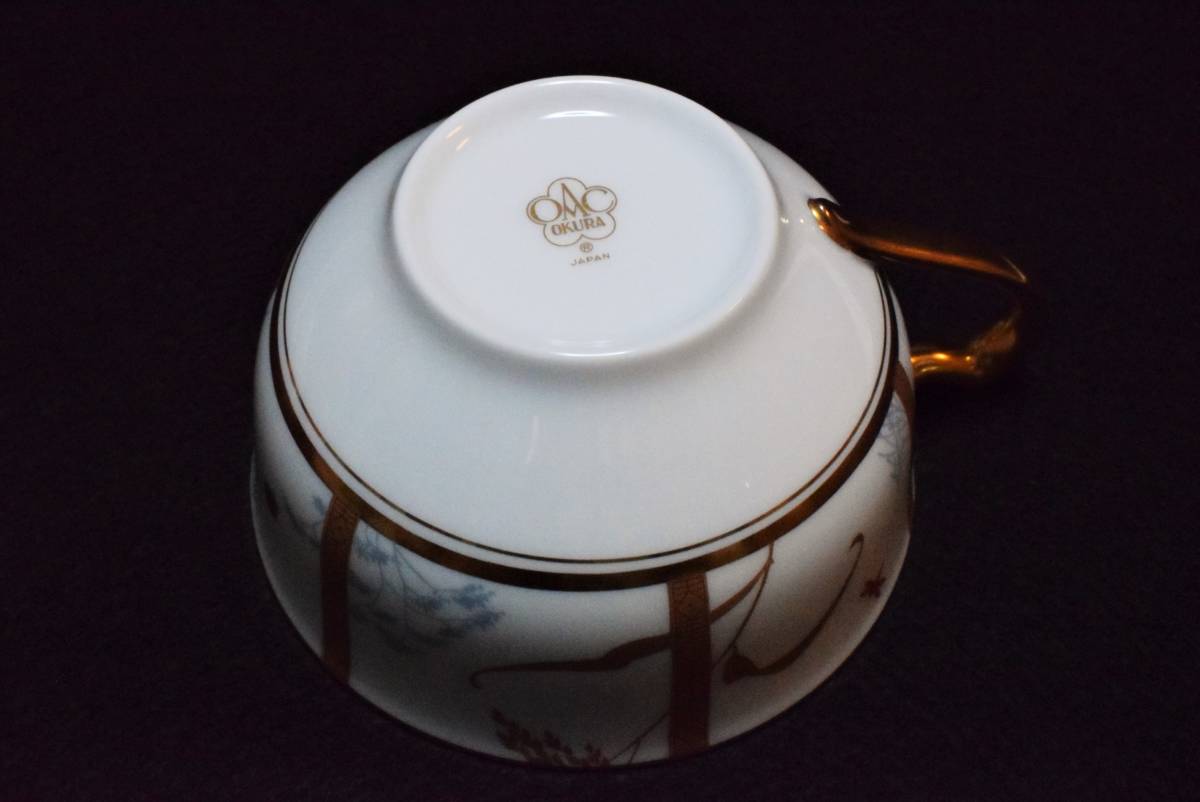 JAPAN {OAC} OKURA C&S 大倉陶園 カップ&ソーサー 稲穂 鳥 JAPAN {OAC} OKURA C&S 大倉陶園 カップ&ソーサー 稲穂 鳥