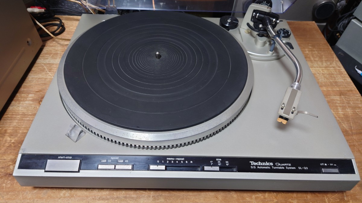 Technics ターンテーブル　SL-Q3 中古　SHURE M91ED カモメ付_画像2