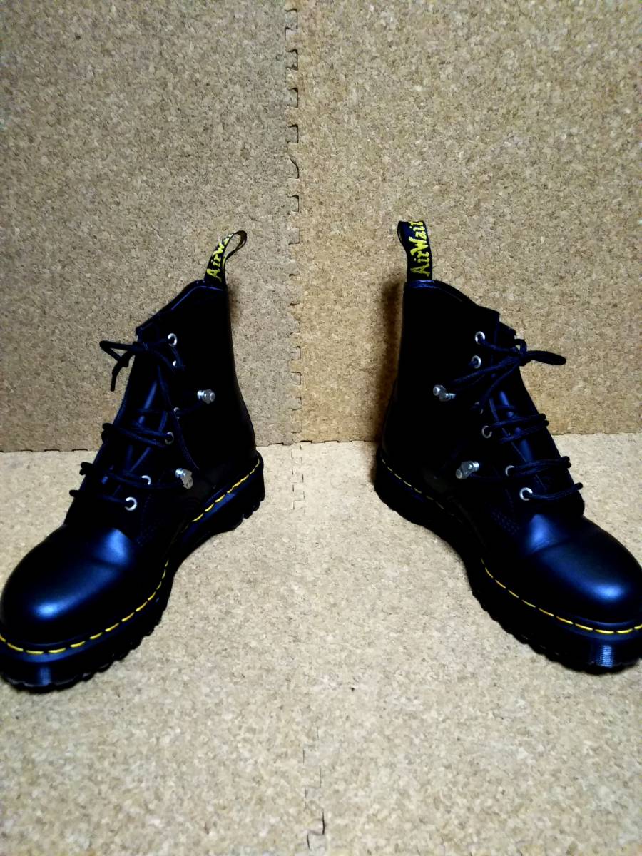 【Dr.MARTENS】ドクターマーチン 1460 BEX STUD 8ホールブーツ UK9 (28cm ) ベックス スタッド ブラック 厚底 国内正規品【箱付き極美品】_画像2