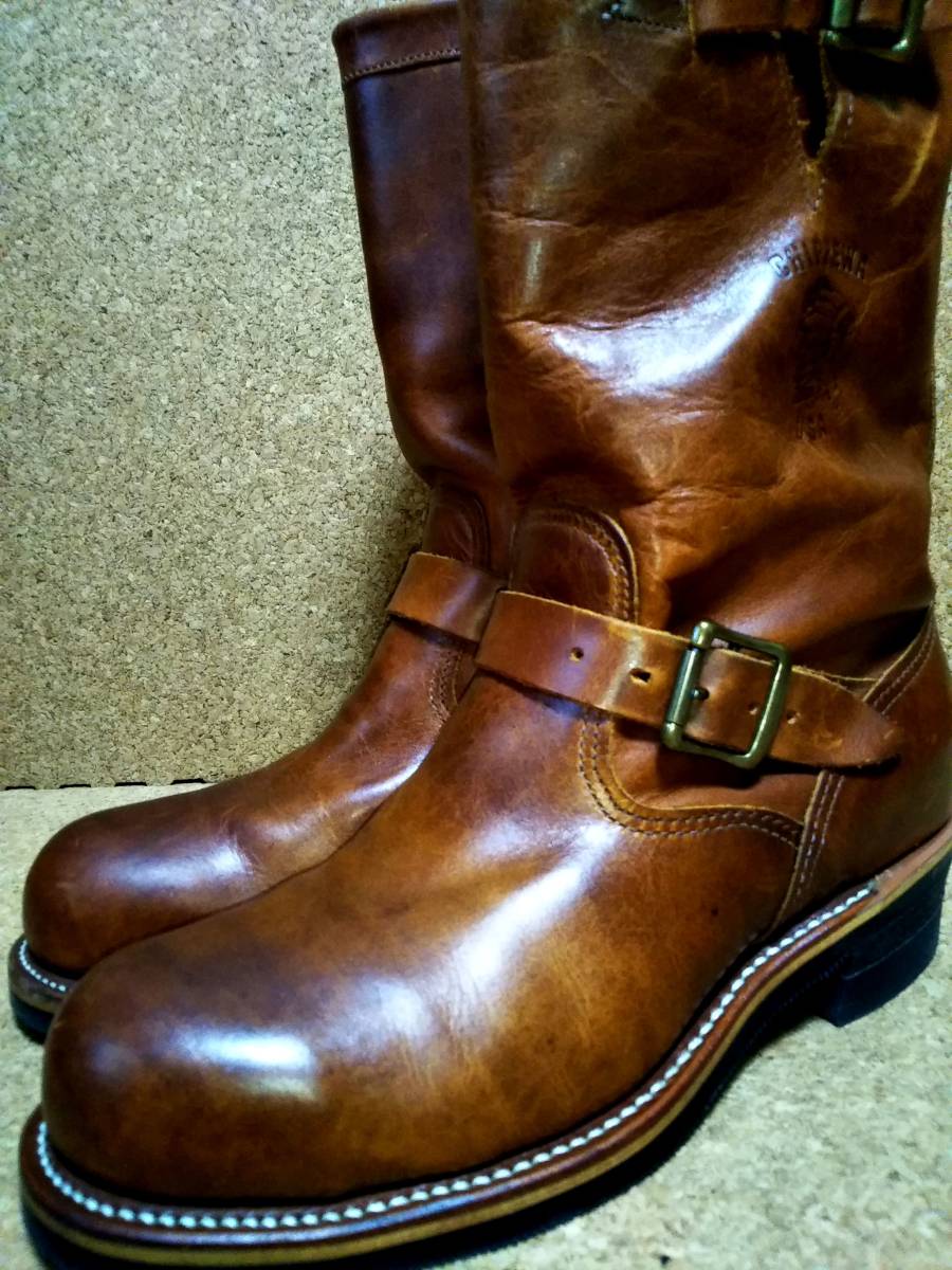 【CHIPPEWA】チペワ 91066 11インチ スチールトゥ エンジニアブーツ 8.5E (26.5cm) 白タグ タンレネゲード 11" ENGINEER BOOTS【美品】_画像1