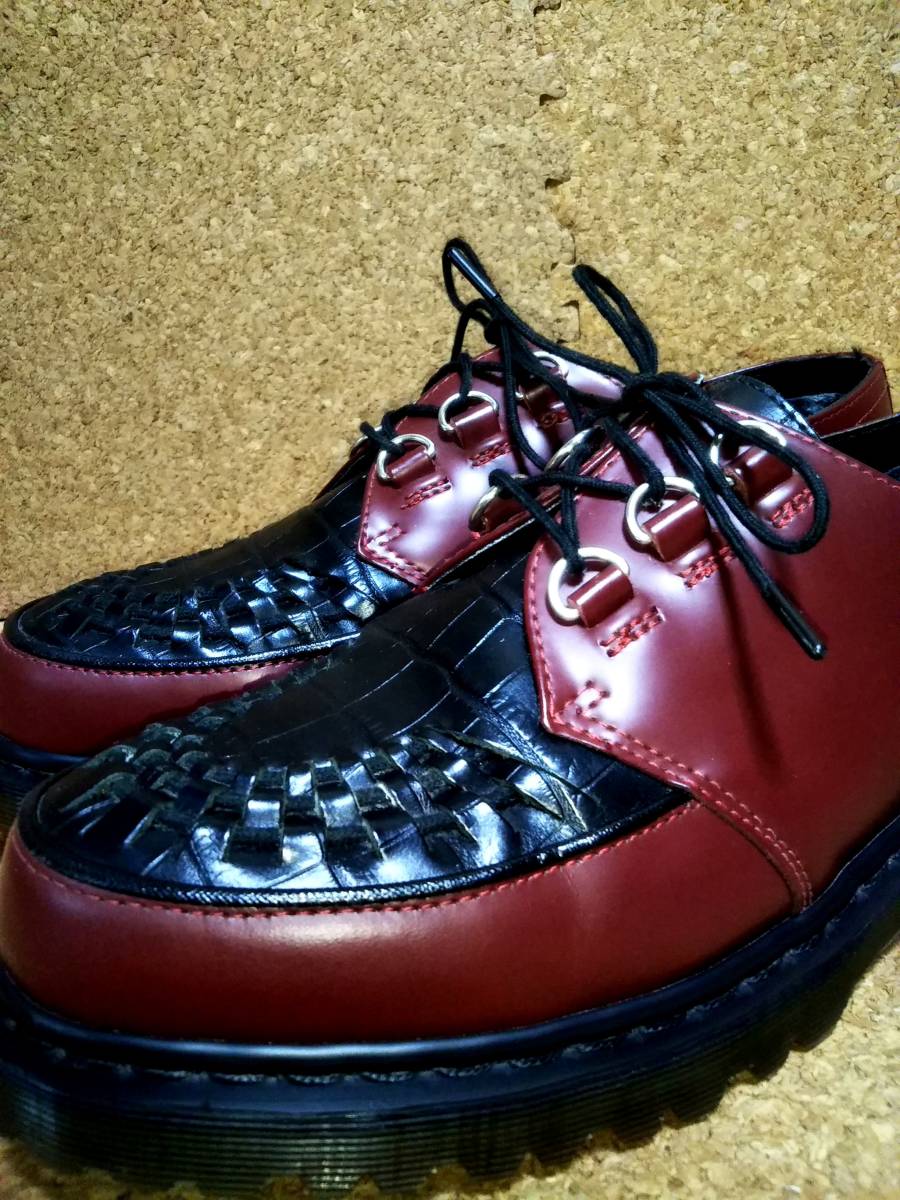 ブラックで 【Dr.MARTENS】ドクターマーチン ラムジー クロコ型押し