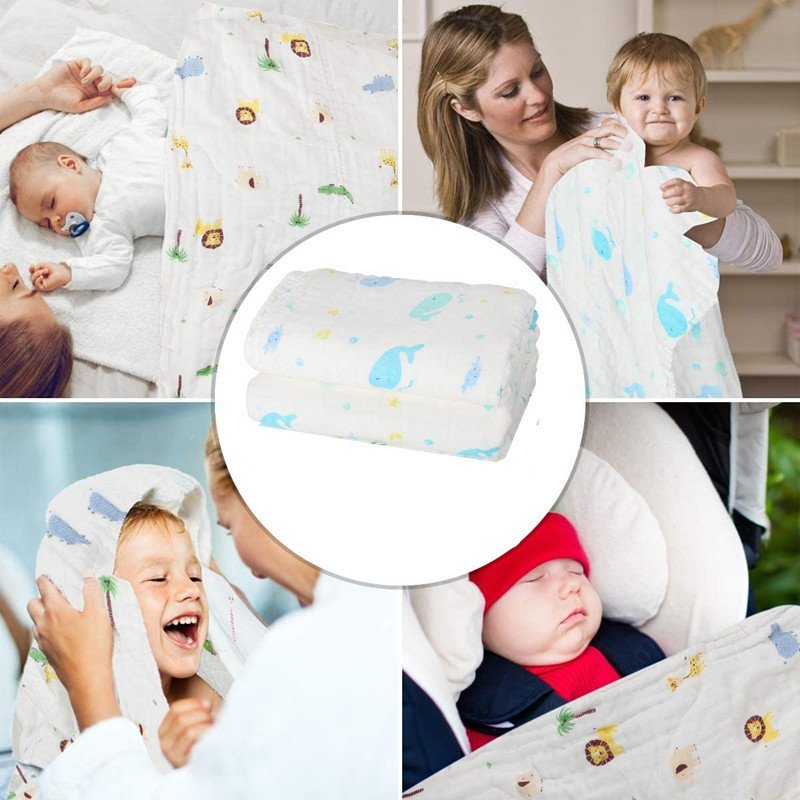  free shipping baby newborn baby bath towel 6 -ply gauze packet baby towelket cotton 100% cotton ventilation . aqueous eminent large size approximately 100*100cm color ⑤