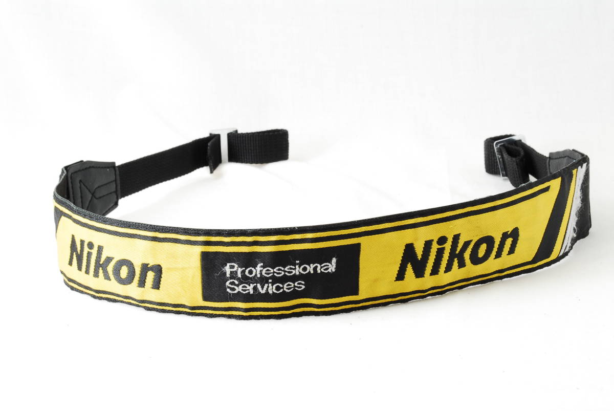 * Nikon Pro strap Nikon Professional Services lens for 2 generation strap black color × yellow color Prost NPS embroidery Professional *