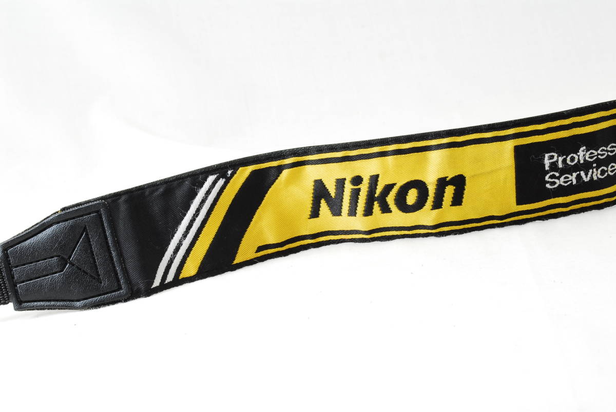 * Nikon Pro strap Nikon Professional Services lens for 2 generation strap black color × yellow color Prost NPS embroidery Professional *