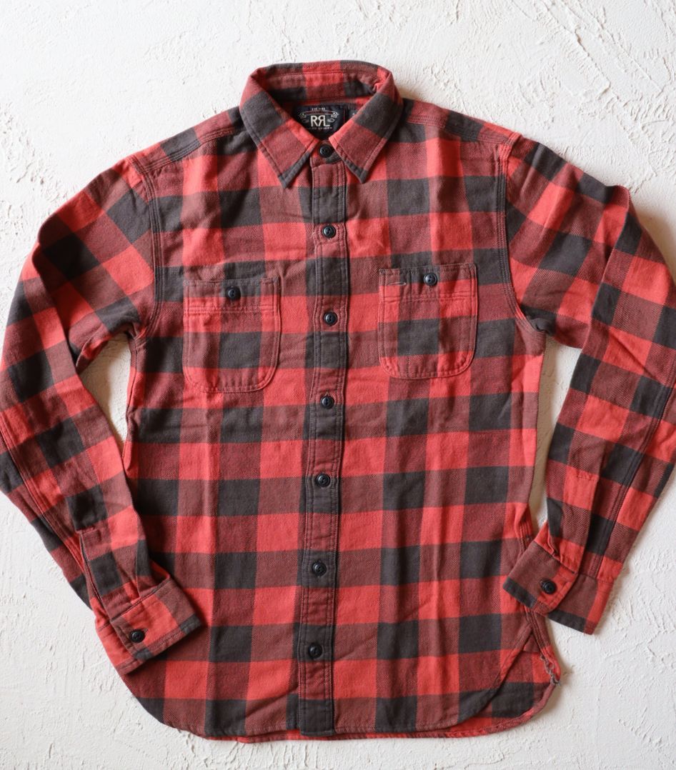 好きに 新品*RRL*プラッド ツイル ワークシャツ*XS* ダブルアールエル トップス 好きに 新品*RRL*プラッド ツイル ワークシャツ*XS* ダブルアールエル トップス
