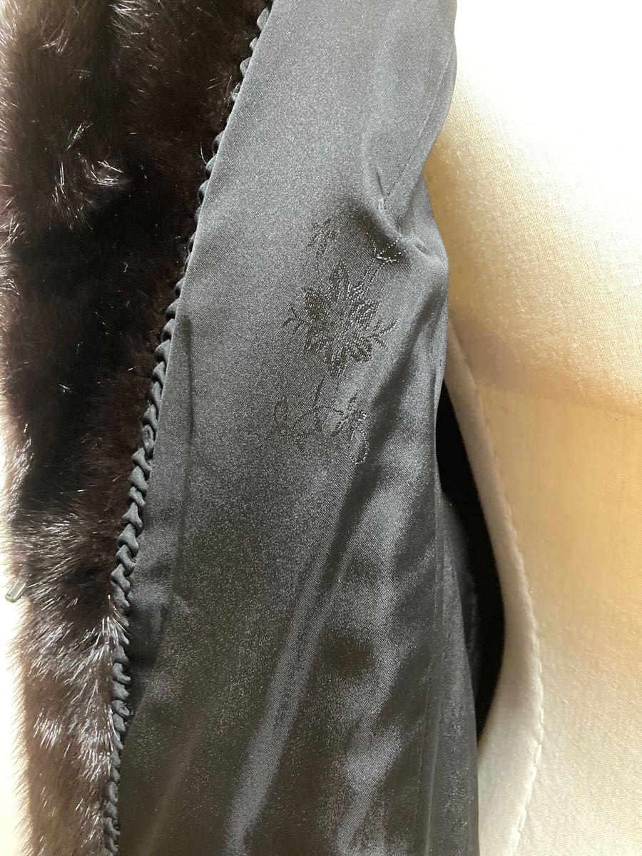 ミンク MINK 毛皮コート ファーコート 13号 レディース ブランド 未使用 海外 高級 襟付き L