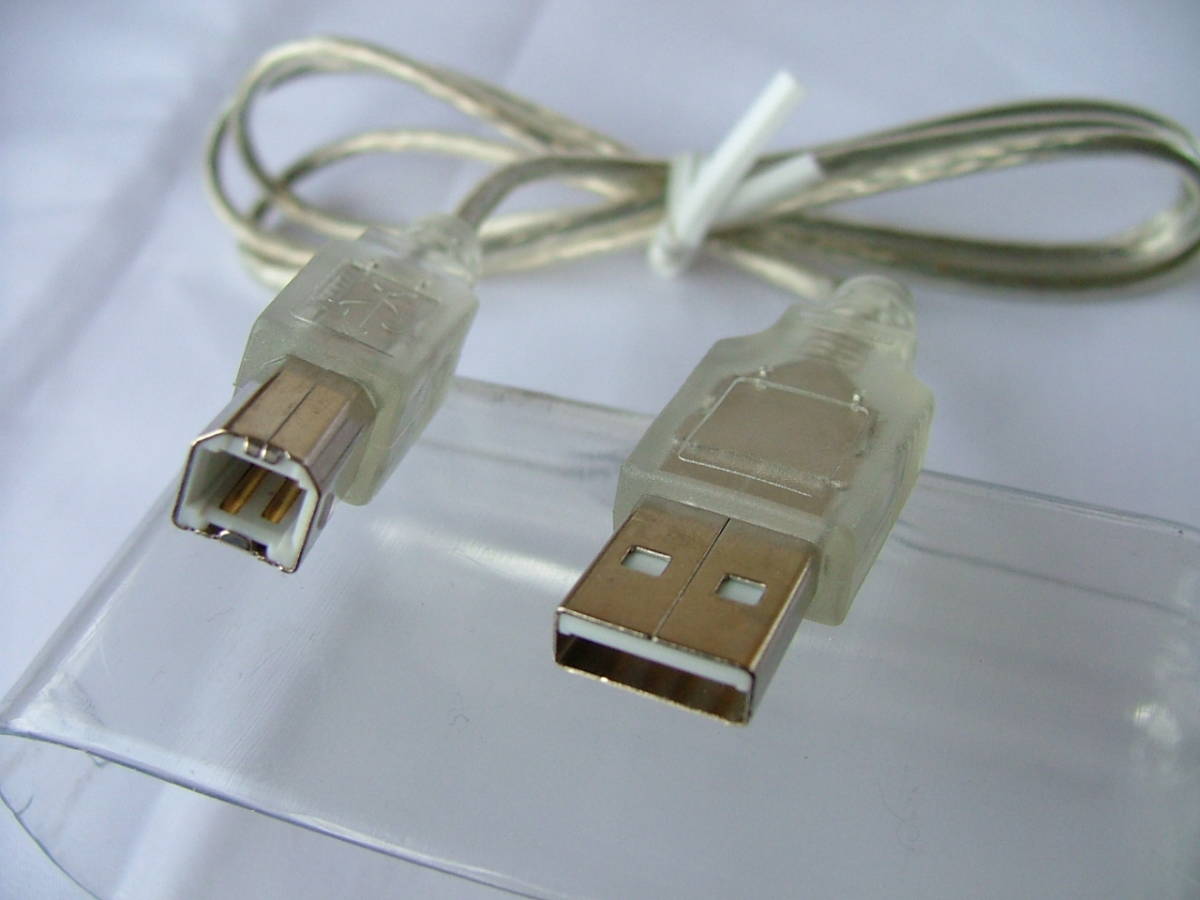激安】 未使用 長期保管品 USBケーブル 2本 コネクタ Type-AからType-B