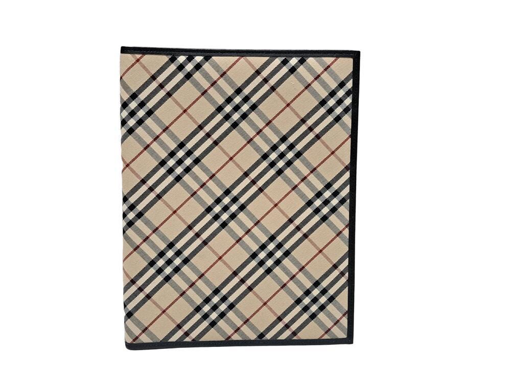 バーバリー 手帳カバー 手帳 A5 ノートカバー チェック レディース BURBERRY ノバチェック ブックカバー 【中古】_画像1