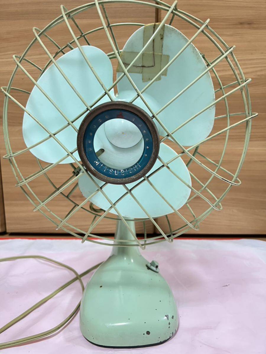 昭和レトロ 三菱 A.C.ELECTRIC FAN 鉄製 扇風機 - その他