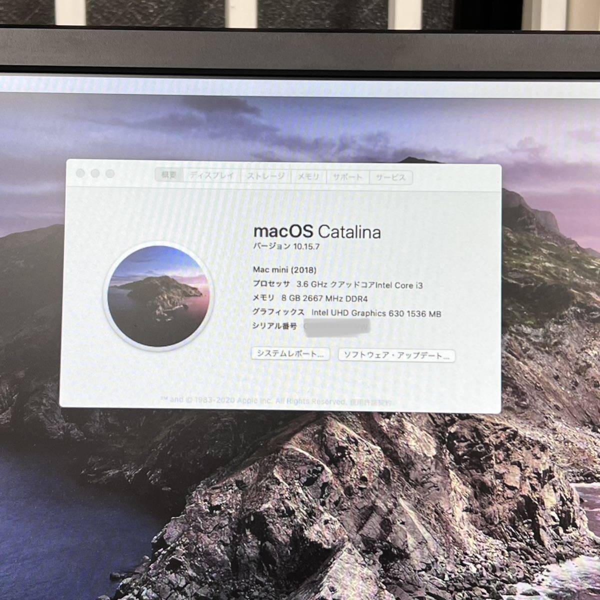 Macmini 2018 Core i3 メモリ8GB SSD128GB Office2021
