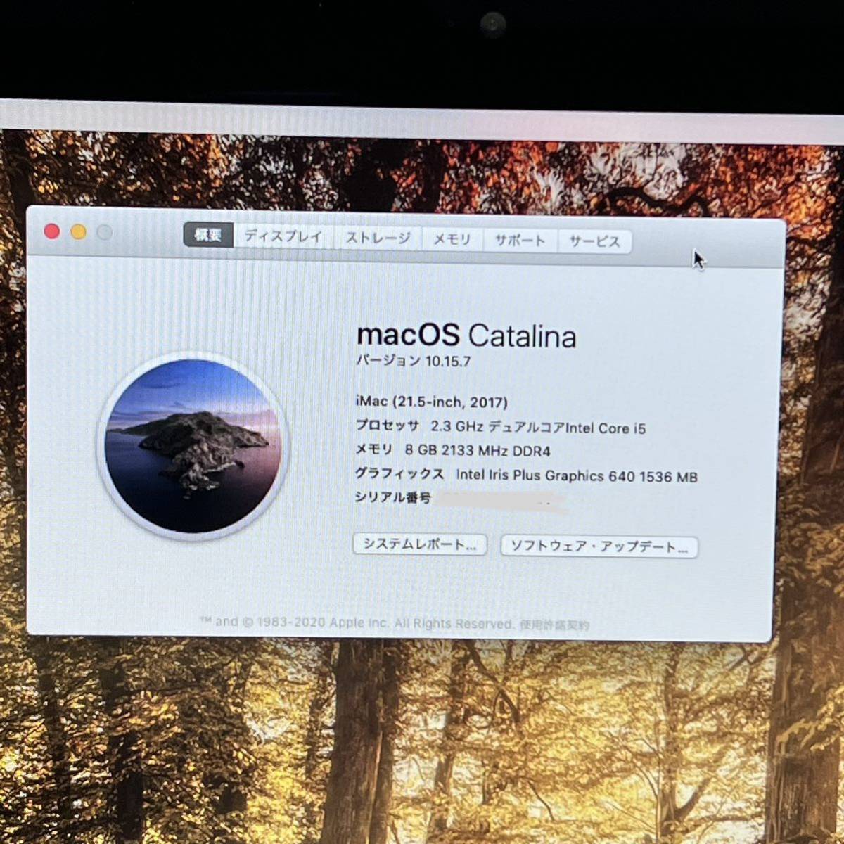 iMac 2017/21.5inch/CPU Intel Core i5/8GB/1TB/Office2021