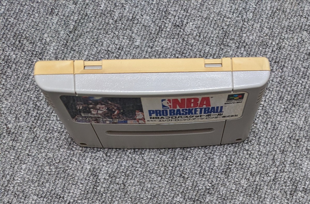 1870【動作確認済み】NBAプロバスケットボール　スーパーファミコン　SFC　端子メンテナンス済み_画像3