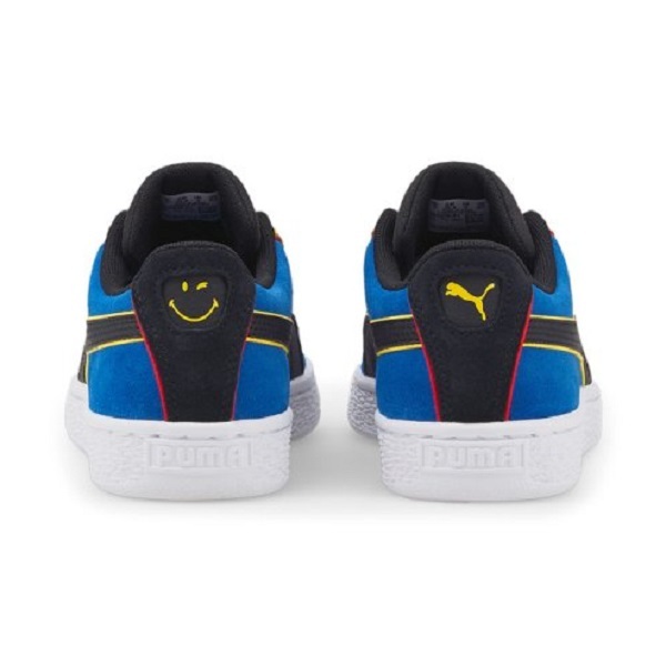  Puma smiley world collaboration suede JR 23.5cm US5.5C blue / black blue black Suede SMILEYWORLD Smile Nico Chan 