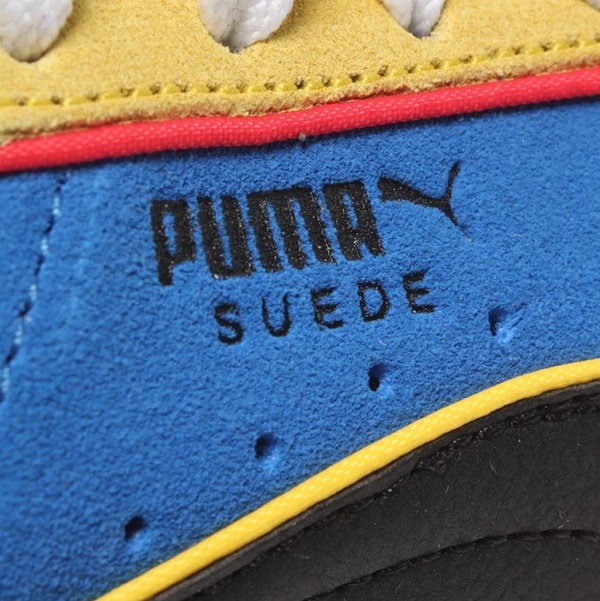  Puma smiley world collaboration suede JR 23.5cm US5.5C blue / black blue black Suede SMILEYWORLD Smile Nico Chan 