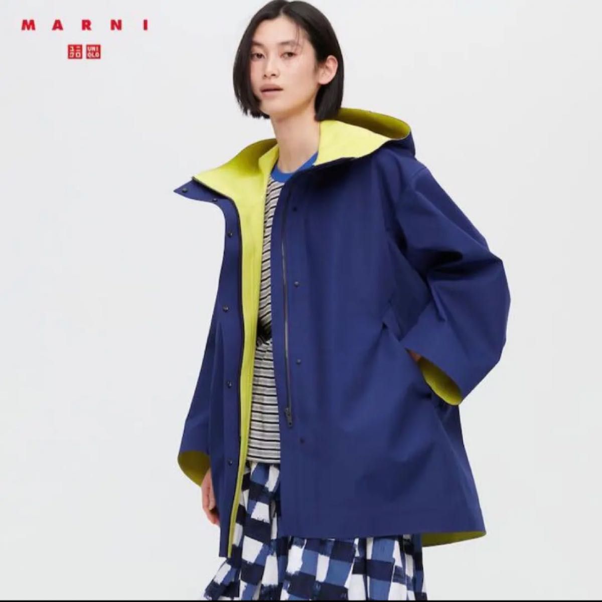 UNIQLO MARNI マルニ　ブロックテックハーフコート