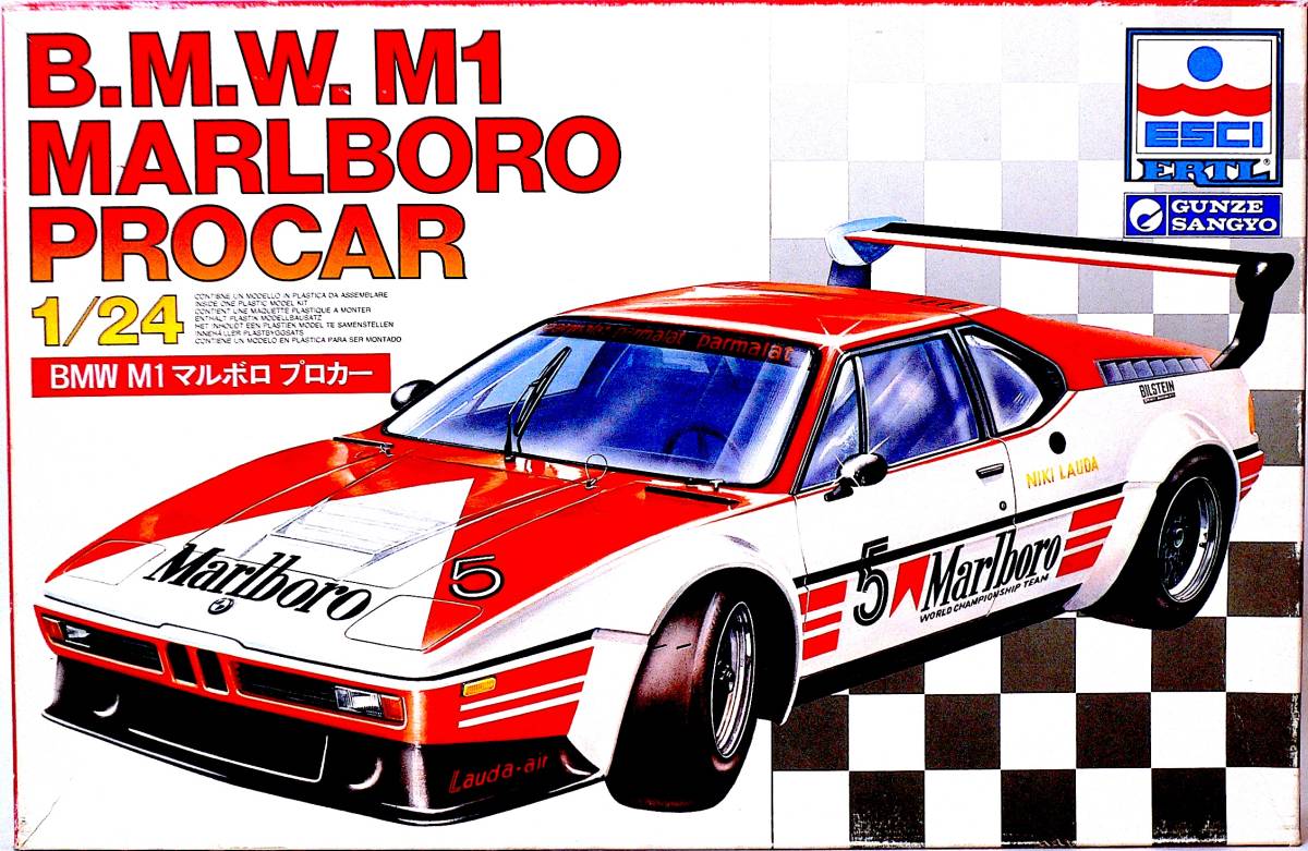 ヤフオク! - ESCI/グンゼ産業 1/24 BMW M1 マルボロ プ...