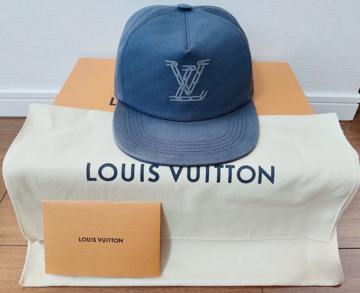 ルイ ヴィトン LOUIS VUITTON キャスケット LVチェーン キャップ MP2590 国内正規品 レシート原本