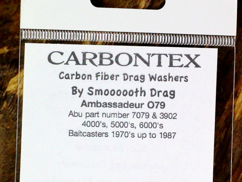 ~1987 and older ABU4000/5000/6000番台☆★カーボンクロスドラグワッシャ ★☆★Carbontex Drag Washer Kit_画像3